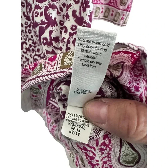 Athleta Laguna Cover-Up Paisley A-Line Dress Size Large - Picture 1 of 2